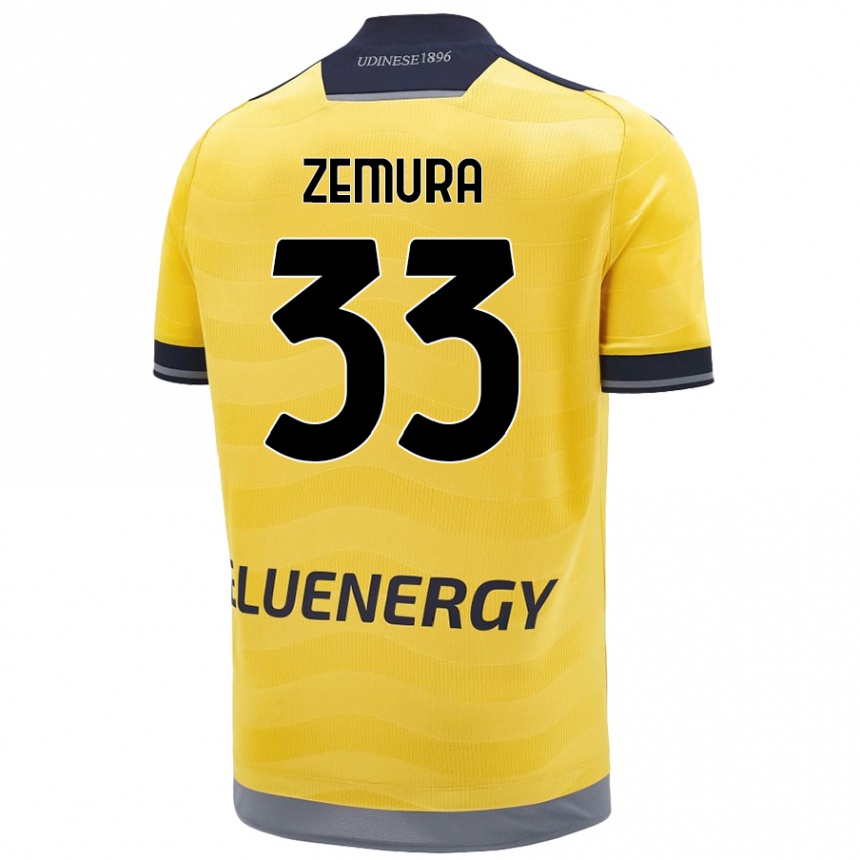 Kids Football Jordan Zemura #33 Golden Away Jersey 2024/25 T-Shirt