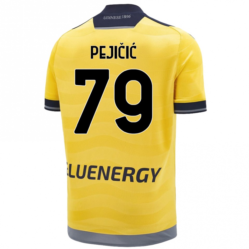 Kids Football David Pejičić #79 Golden Away Jersey 2024/25 T-Shirt