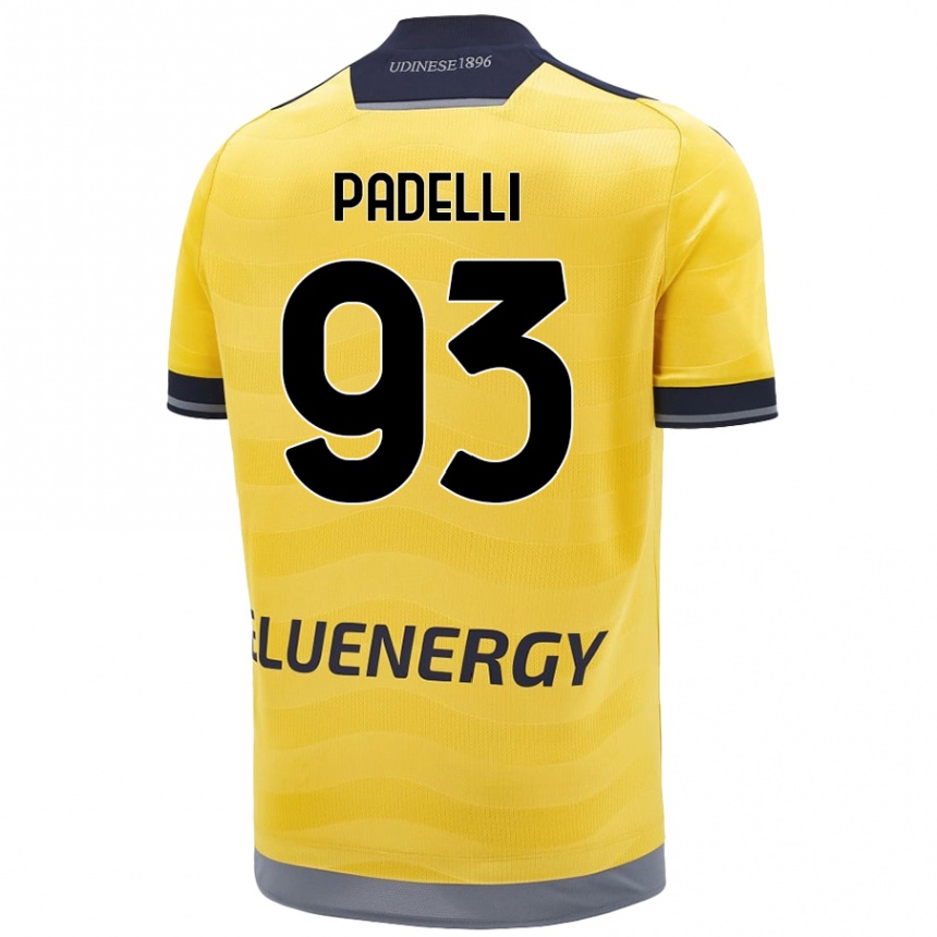 Kids Football Daniele Padelli #93 Golden Away Jersey 2024/25 T-Shirt