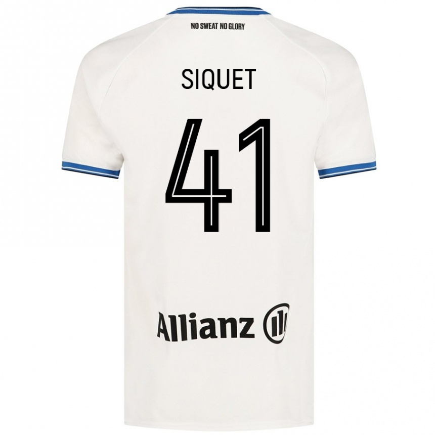 Kids Football Hugo Siquet #41 White Away Jersey 2024/25 T-Shirt