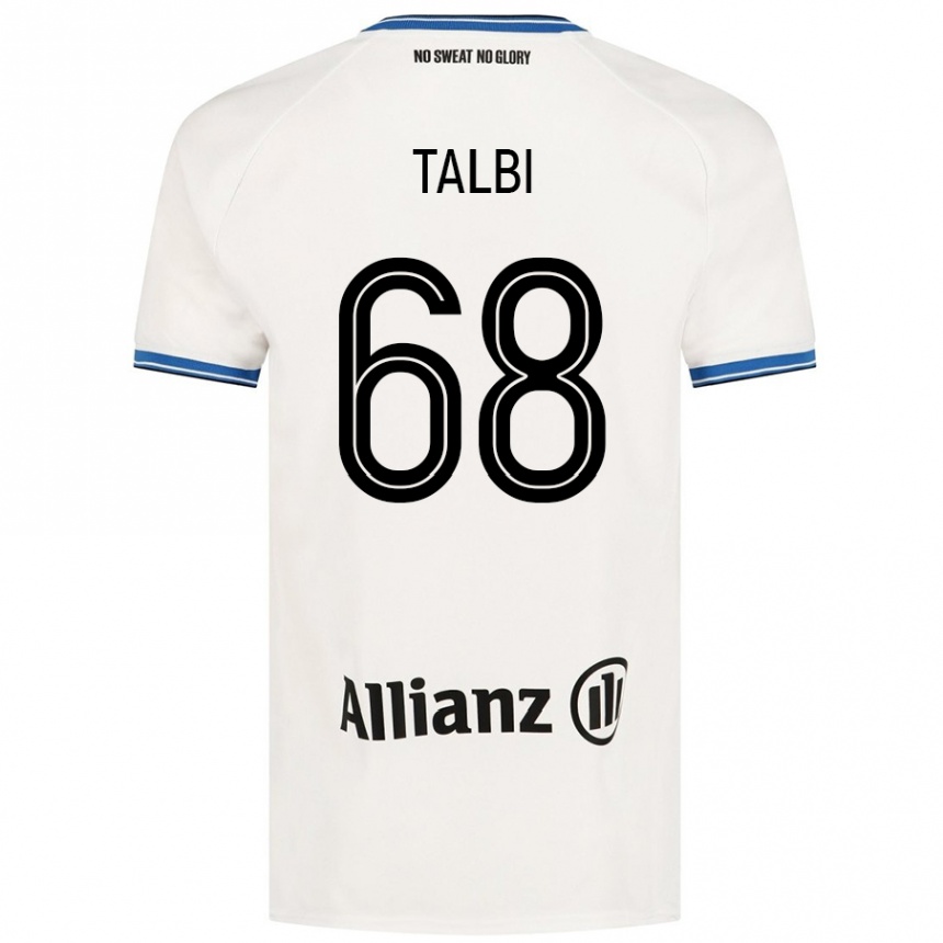 Kids Football Chemsdine Talbi #68 White Away Jersey 2024/25 T-Shirt