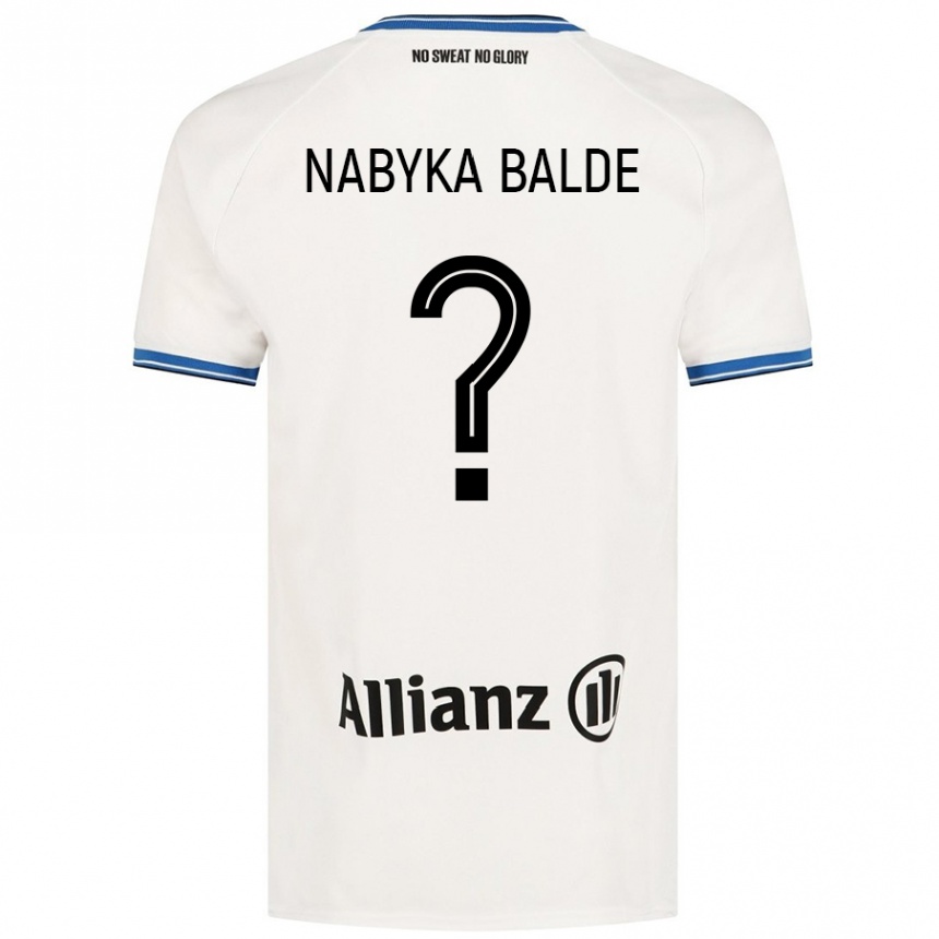 Kids Football Mamadou Nabyka Balde #0 White Away Jersey 2024/25 T-Shirt