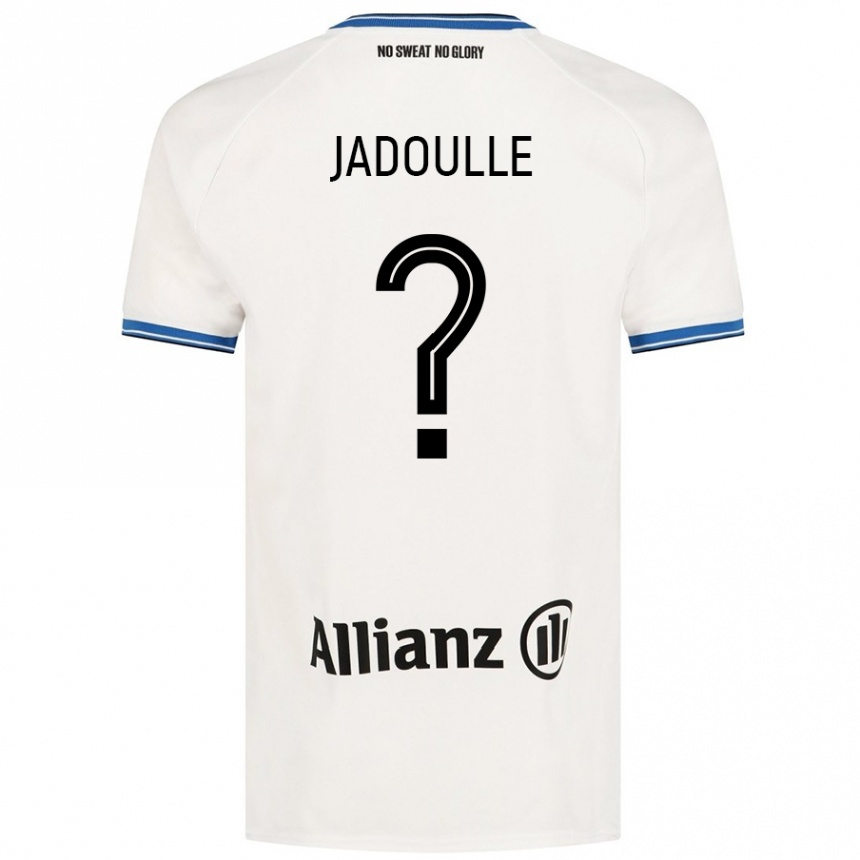 Kids Football Romane Jadoulle #0 White Away Jersey 2024/25 T-Shirt