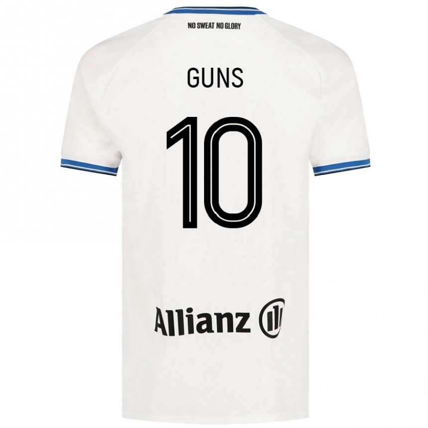 Kids Football Celien Guns #10 White Away Jersey 2024/25 T-Shirt