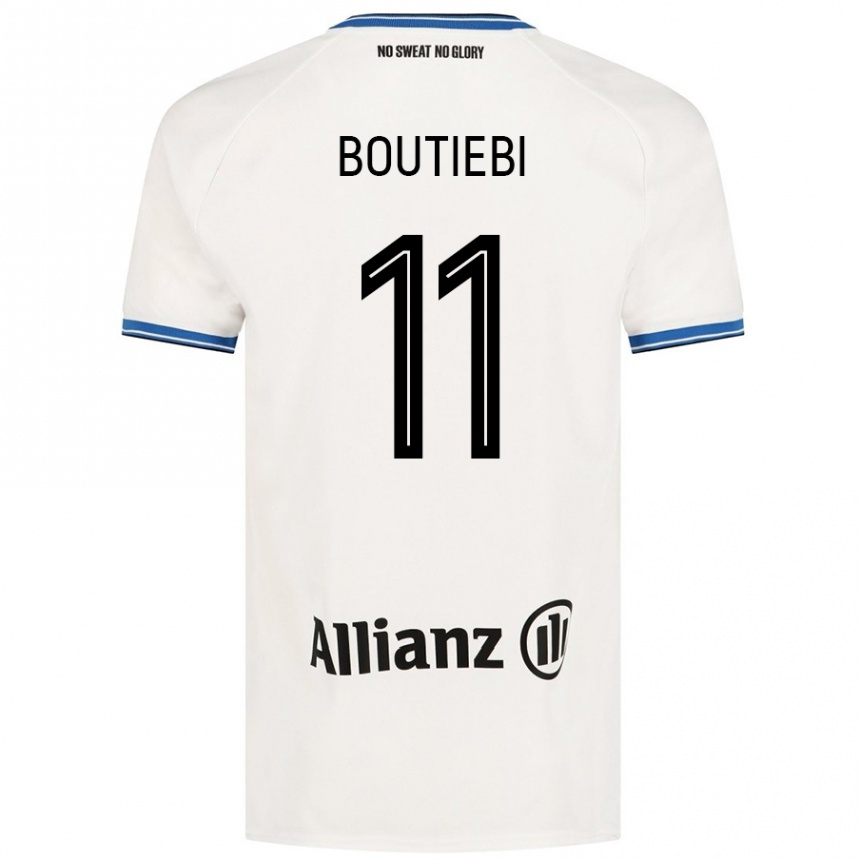 Kids Football Rania Boutiebi #11 White Away Jersey 2024/25 T-Shirt