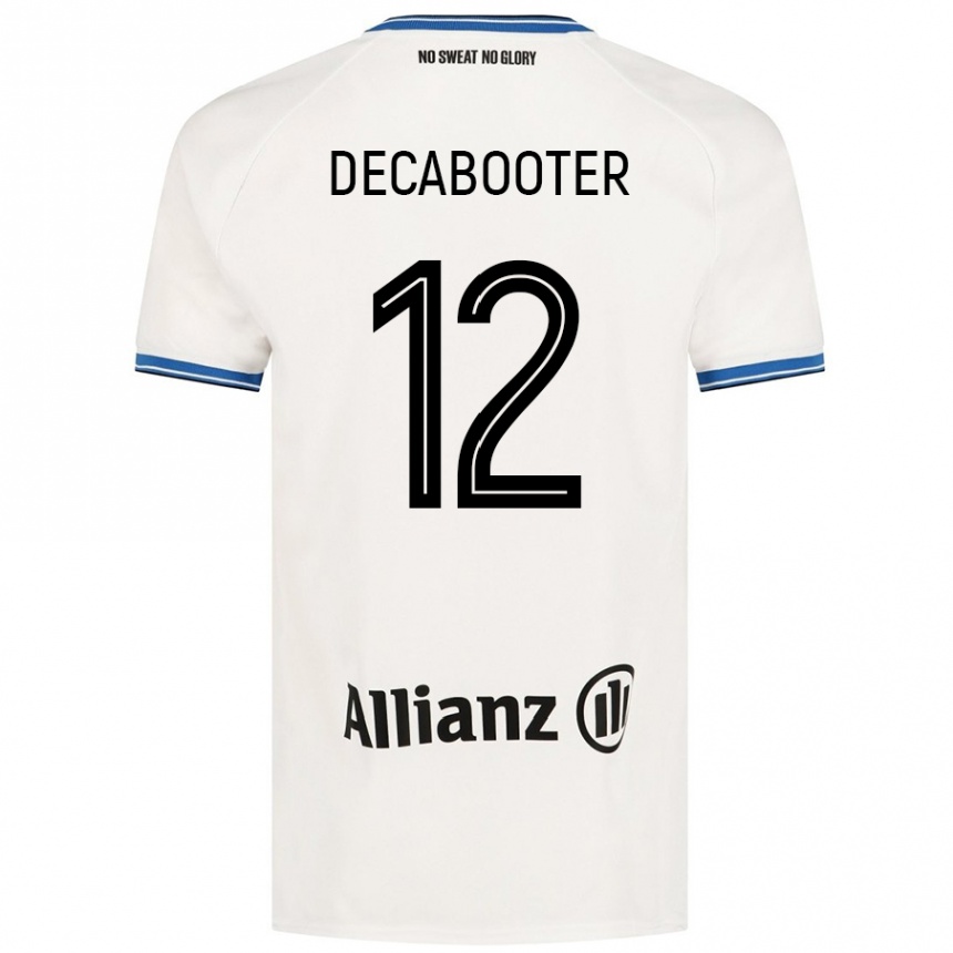 Kids Football Marith Decabooter #12 White Away Jersey 2024/25 T-Shirt