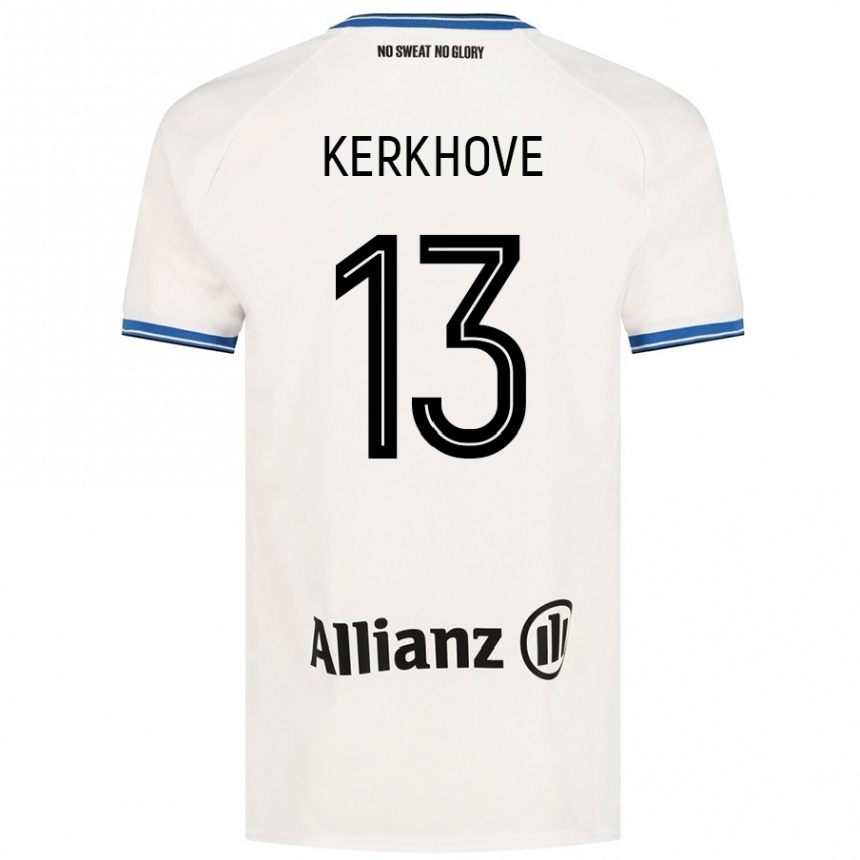 Kids Football Angel Kerkhove #13 White Away Jersey 2024/25 T-Shirt