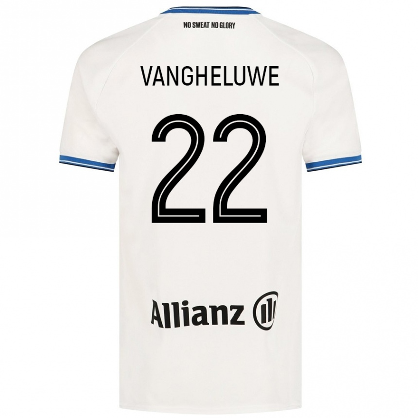 Kids Football Jody Vangheluwe #22 White Away Jersey 2024/25 T-Shirt