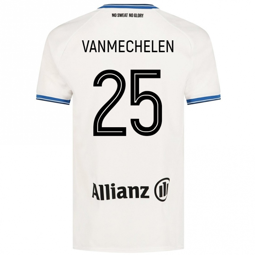 Kids Football Davinia Vanmechelen #25 White Away Jersey 2024/25 T-Shirt