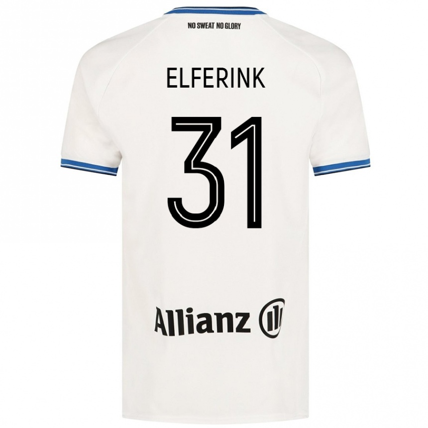 Kids Football Marie Elferink #31 White Away Jersey 2024/25 T-Shirt