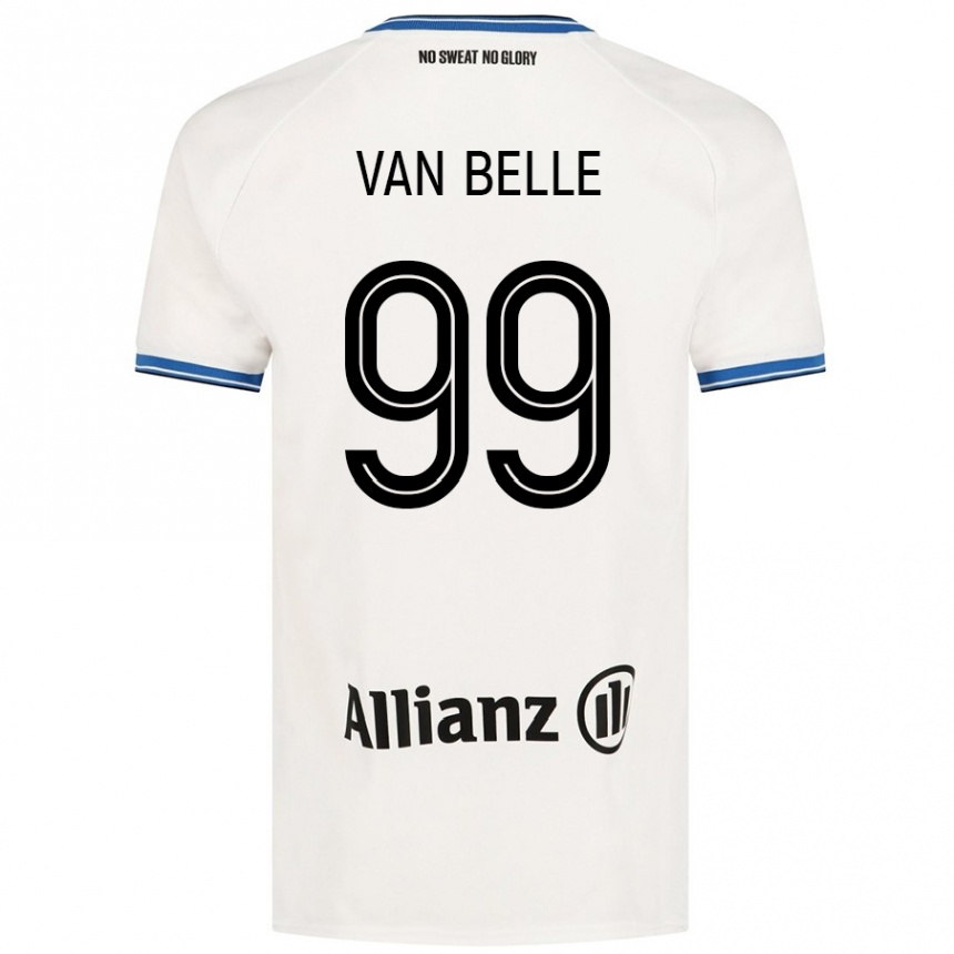 Kids Football Lyndsey Van Belle #99 White Away Jersey 2024/25 T-Shirt