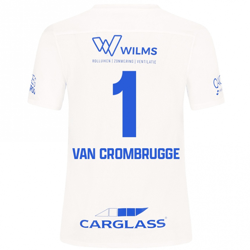 Kids Football Hendrik Van Crombrugge #1 White Away Jersey 2024/25 T-Shirt