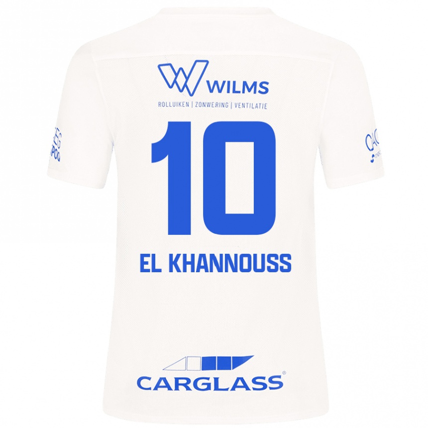 Kids Football Bilal El Khannouss #10 White Away Jersey 2024/25 T-Shirt