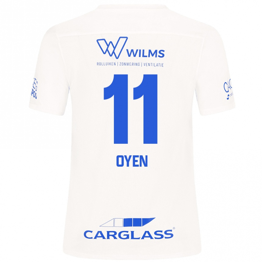 Kids Football Luca Oyen #11 White Away Jersey 2024/25 T-Shirt