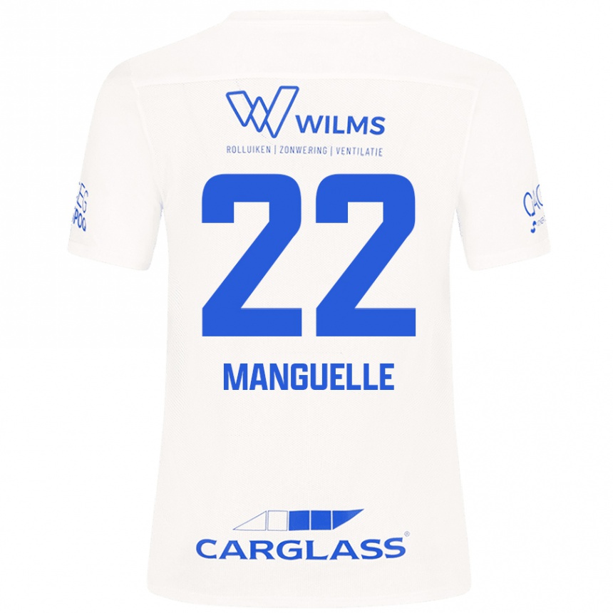 Kids Football Brad Manguelle #22 White Away Jersey 2024/25 T-Shirt