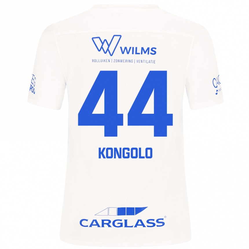 Kids Football Josue Kongolo #44 White Away Jersey 2024/25 T-Shirt