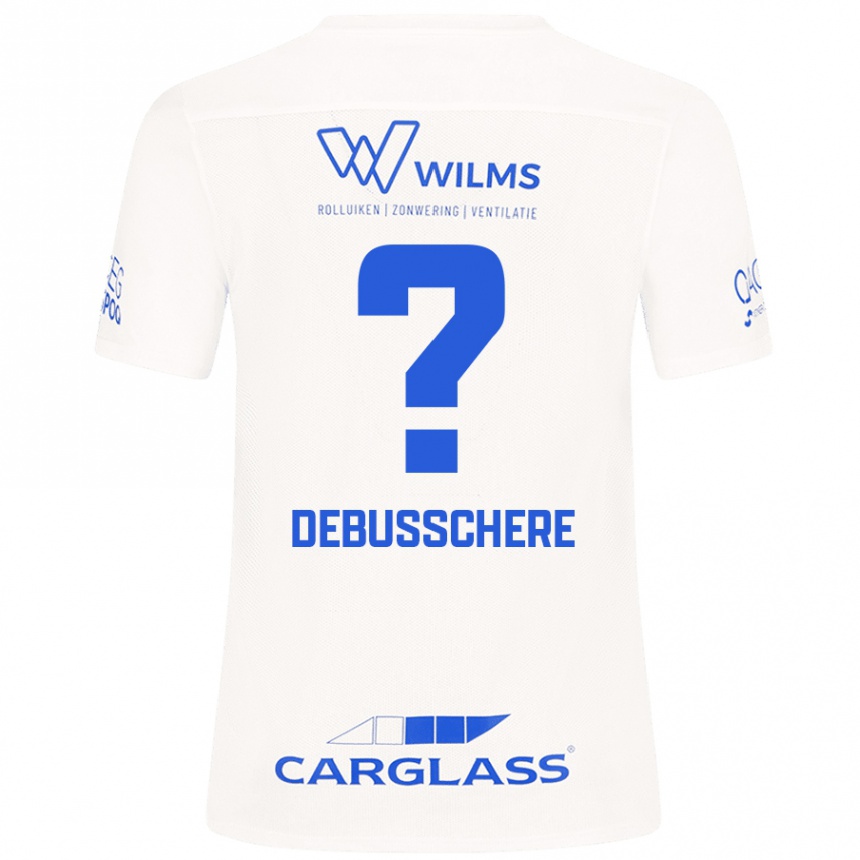 Kids Football Vic Debusschere #0 White Away Jersey 2024/25 T-Shirt