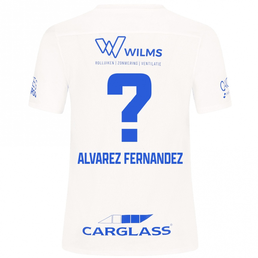 Kids Football Loïc Alvarez Fernandez #0 White Away Jersey 2024/25 T-Shirt