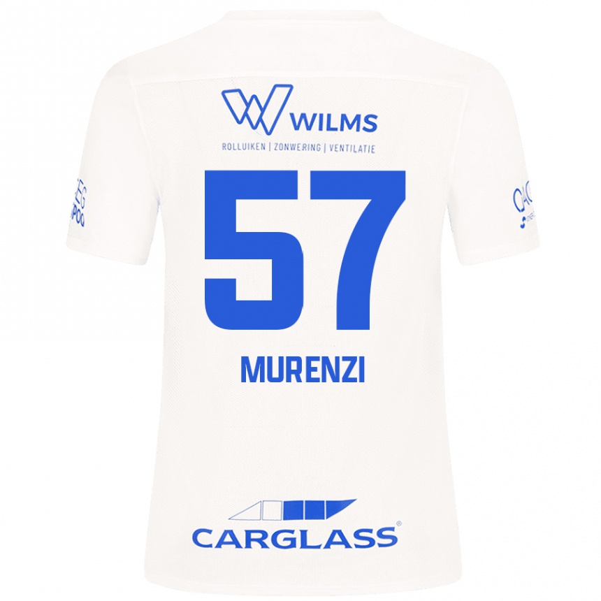 Kids Football Aaron Murenzi #57 White Away Jersey 2024/25 T-Shirt