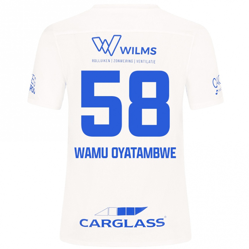 Kids Football Matthias Wamu Oyatambwe #58 White Away Jersey 2024/25 T-Shirt