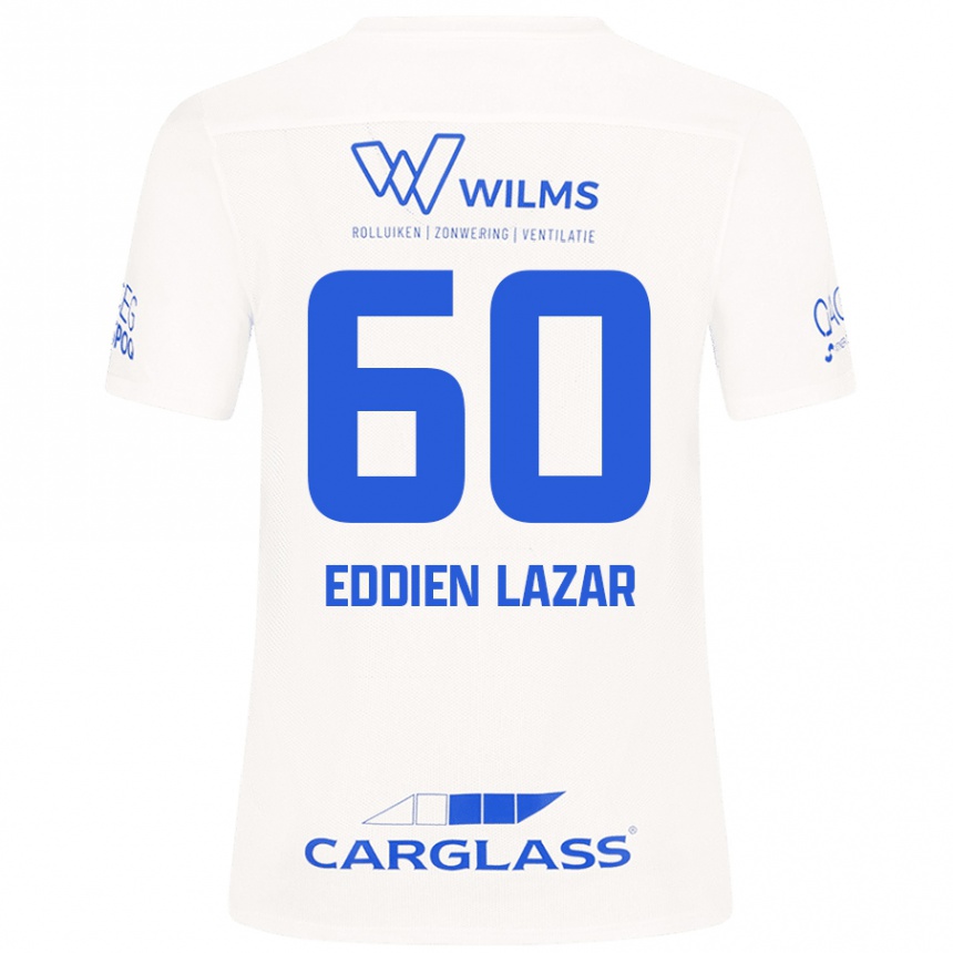 Kids Football Saif Eddien Lazar #60 White Away Jersey 2024/25 T-Shirt