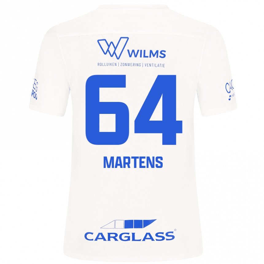 Kids Football Nolan Martens #64 White Away Jersey 2024/25 T-Shirt