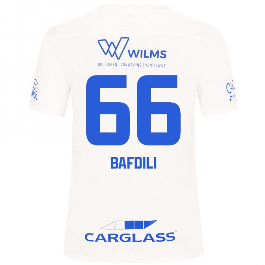 Kids Football Zaïd Bafdili #66 White Away Jersey 2024/25 T-Shirt