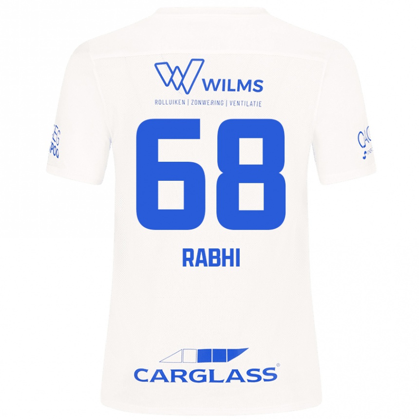 Kids Football Ayman Rabhi #68 White Away Jersey 2024/25 T-Shirt