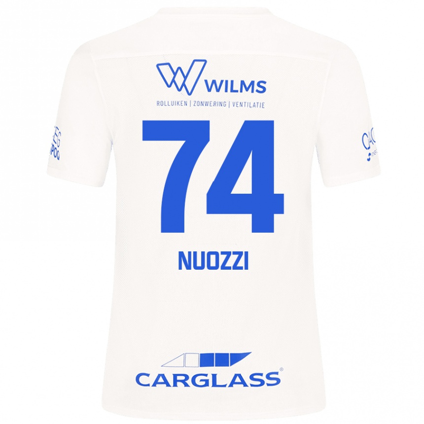 Kids Football Cédric Nuozzi #74 White Away Jersey 2024/25 T-Shirt