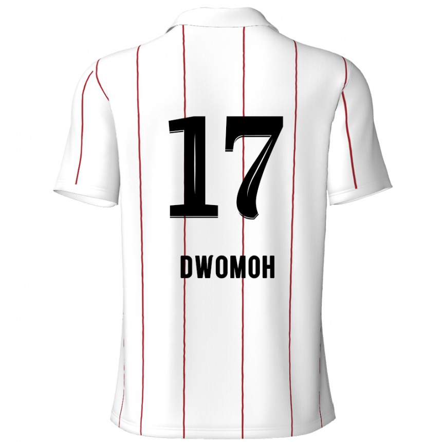 Kids Football Pierre Dwomoh #17 White Black Away Jersey 2024/25 T-Shirt