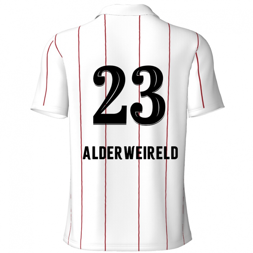 Kids Football Toby Alderweireld #23 White Black Away Jersey 2024/25 T-Shirt