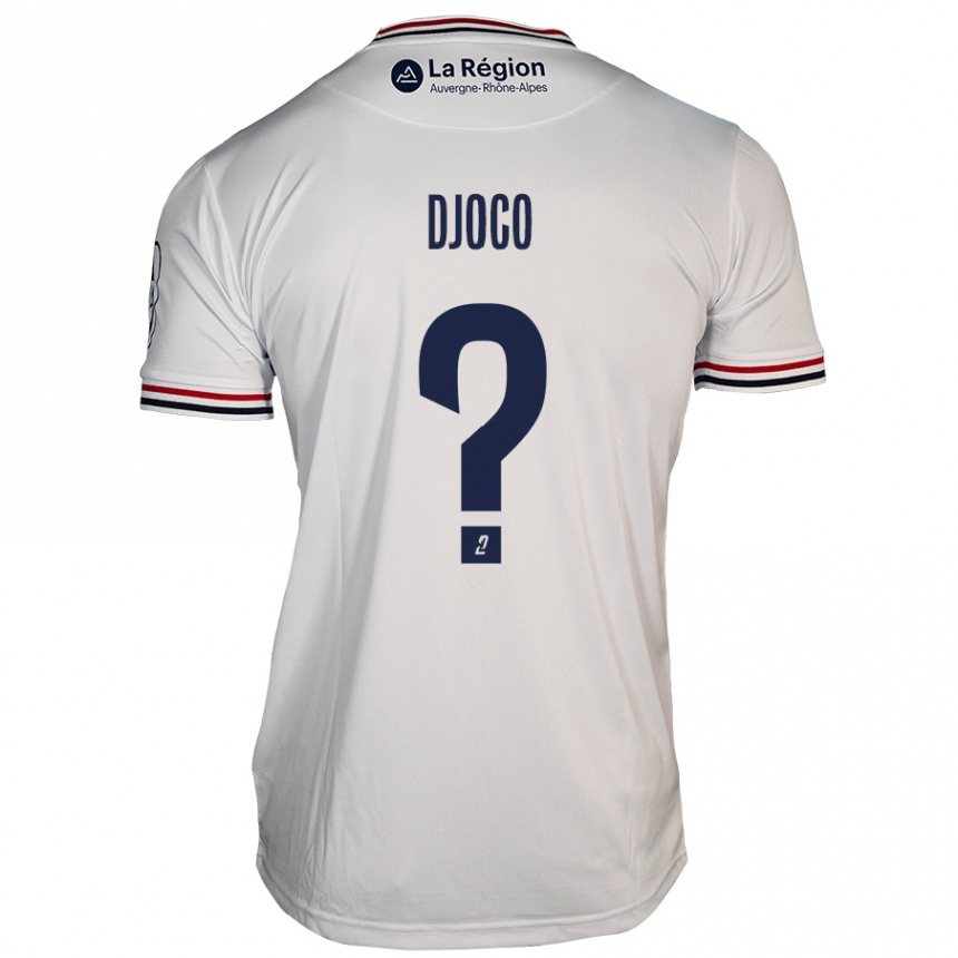 Kids Football Ouparine Djoco #0 White Away Jersey 2024/25 T-Shirt