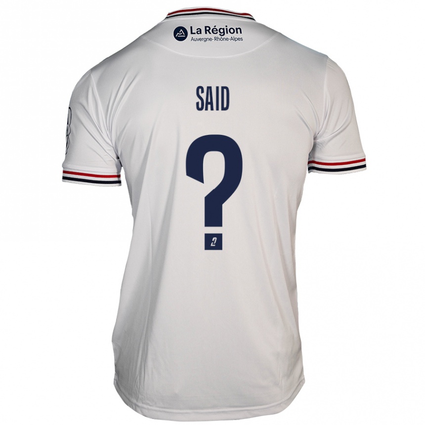 Kids Football Amine Saïd #0 White Away Jersey 2024/25 T-Shirt