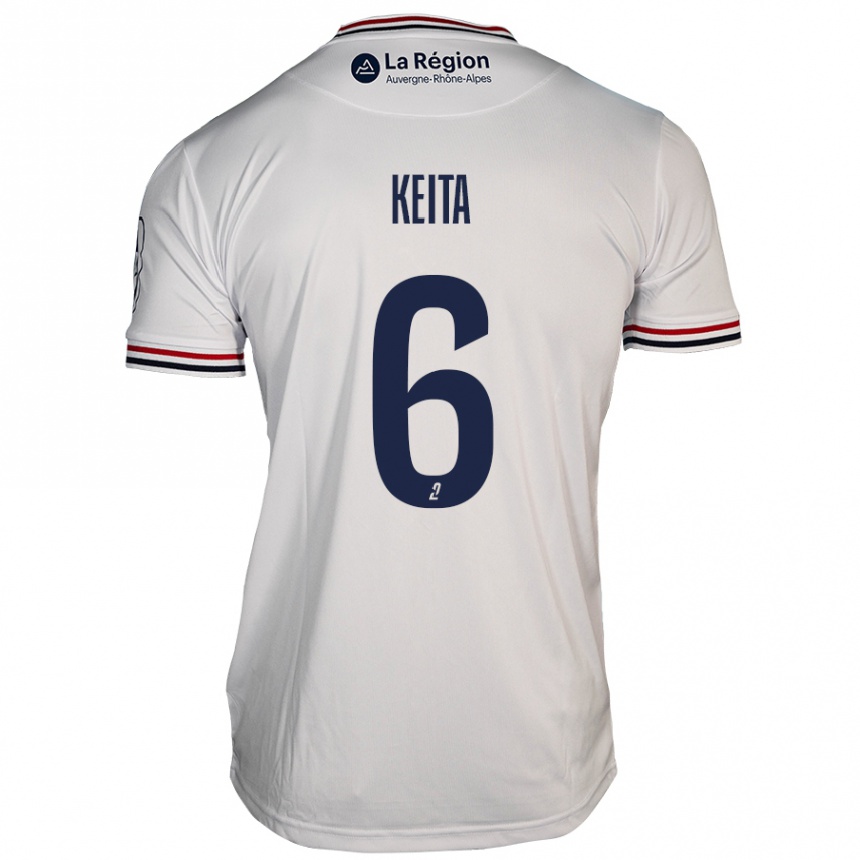 Kids Football Habib Keïta #6 White Away Jersey 2024/25 T-Shirt