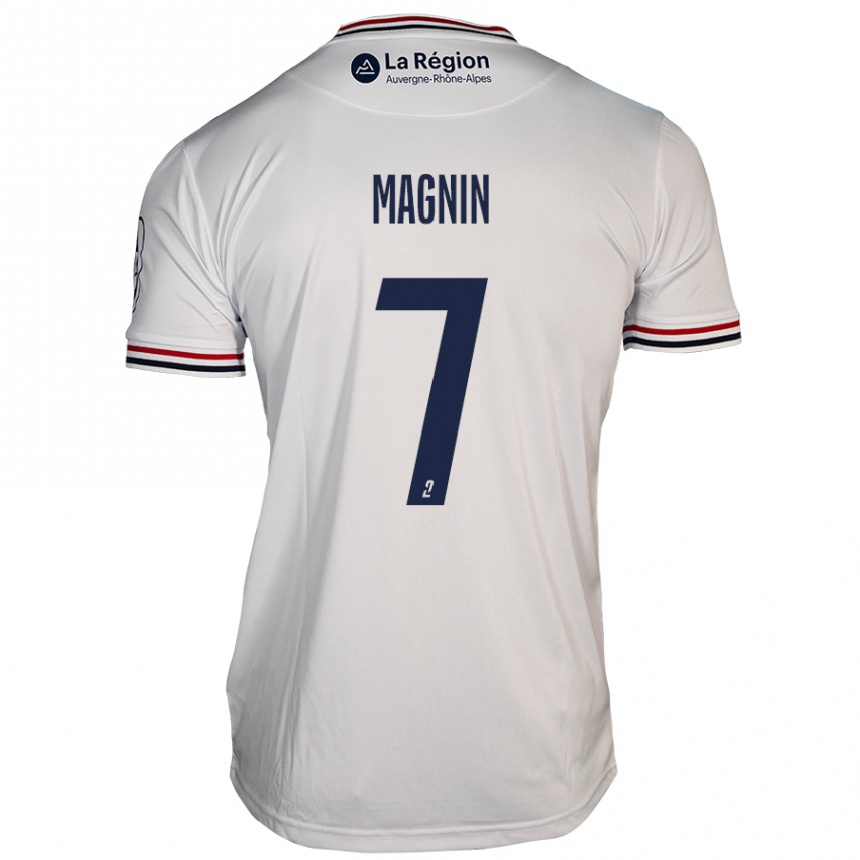 Kids Football Yohann Magnin #7 White Away Jersey 2024/25 T-Shirt