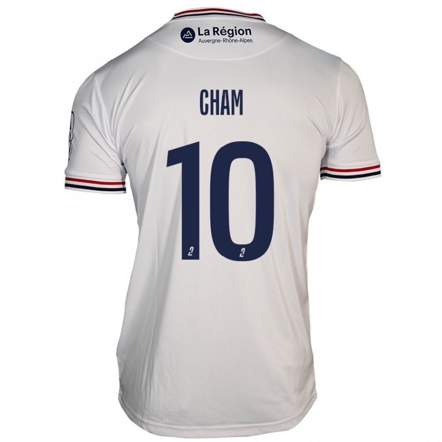 Kids Football Muhammed Cham #10 White Away Jersey 2024/25 T-Shirt