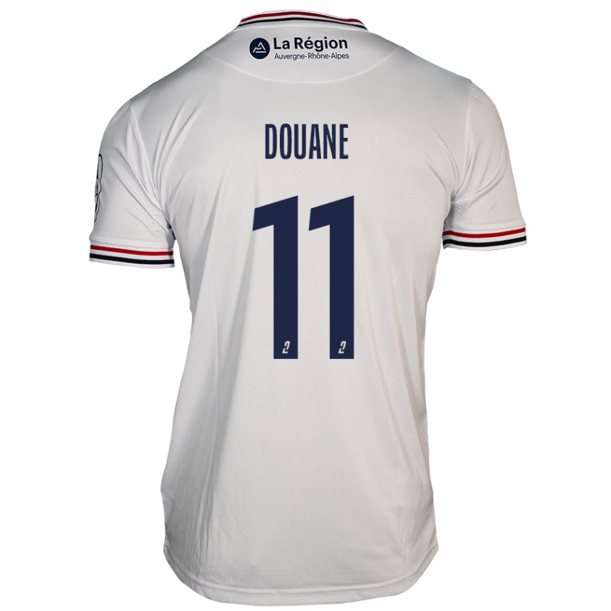 Kids Football Maïdine Douane #11 White Away Jersey 2024/25 T-Shirt