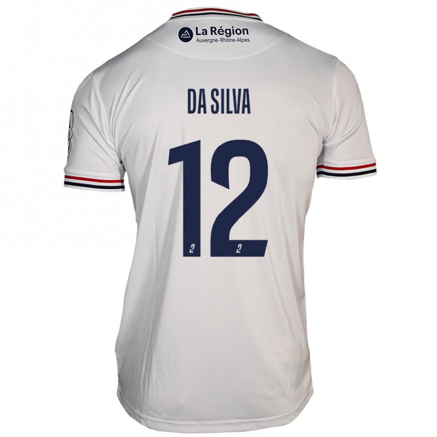 Kids Football Damien Da Silva #12 White Away Jersey 2024/25 T-Shirt