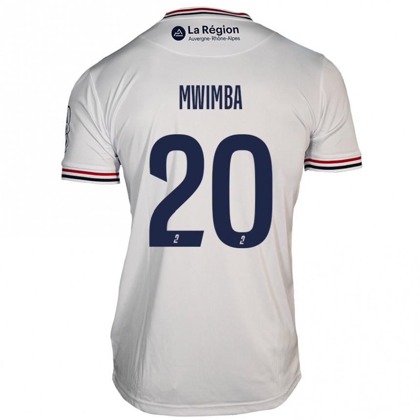 Kids Football Josué Mwimba Isala #20 White Away Jersey 2024/25 T-Shirt