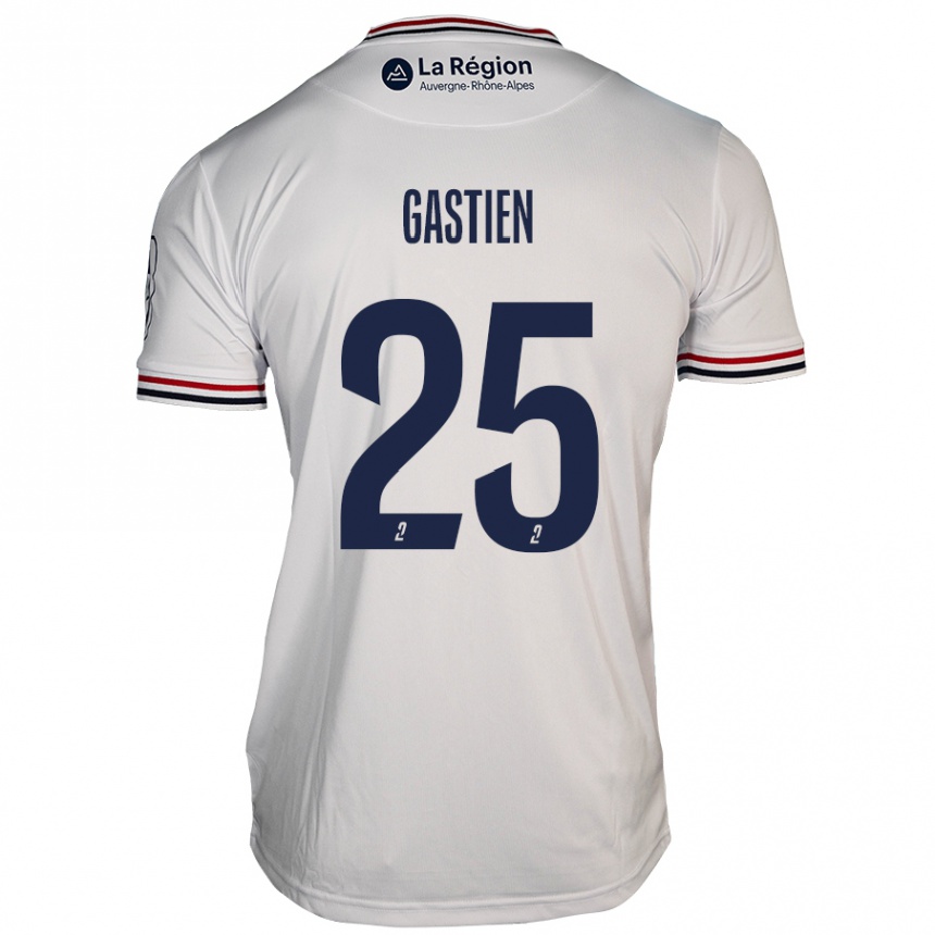 Kids Football Johan Gastien #25 White Away Jersey 2024/25 T-Shirt