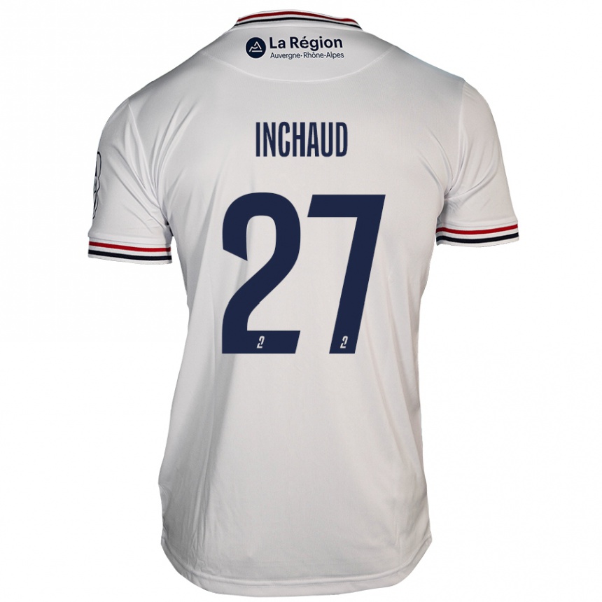 Kids Football Marks Inchaud #27 White Away Jersey 2024/25 T-Shirt