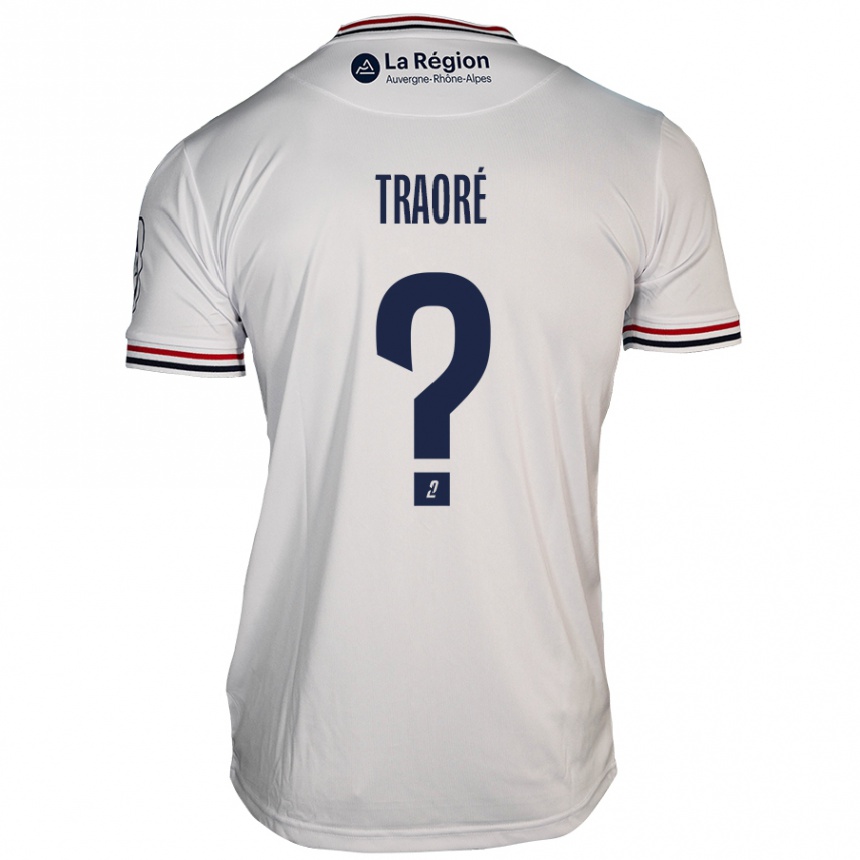 Kids Football Soumaela Traoré #0 White Away Jersey 2024/25 T-Shirt