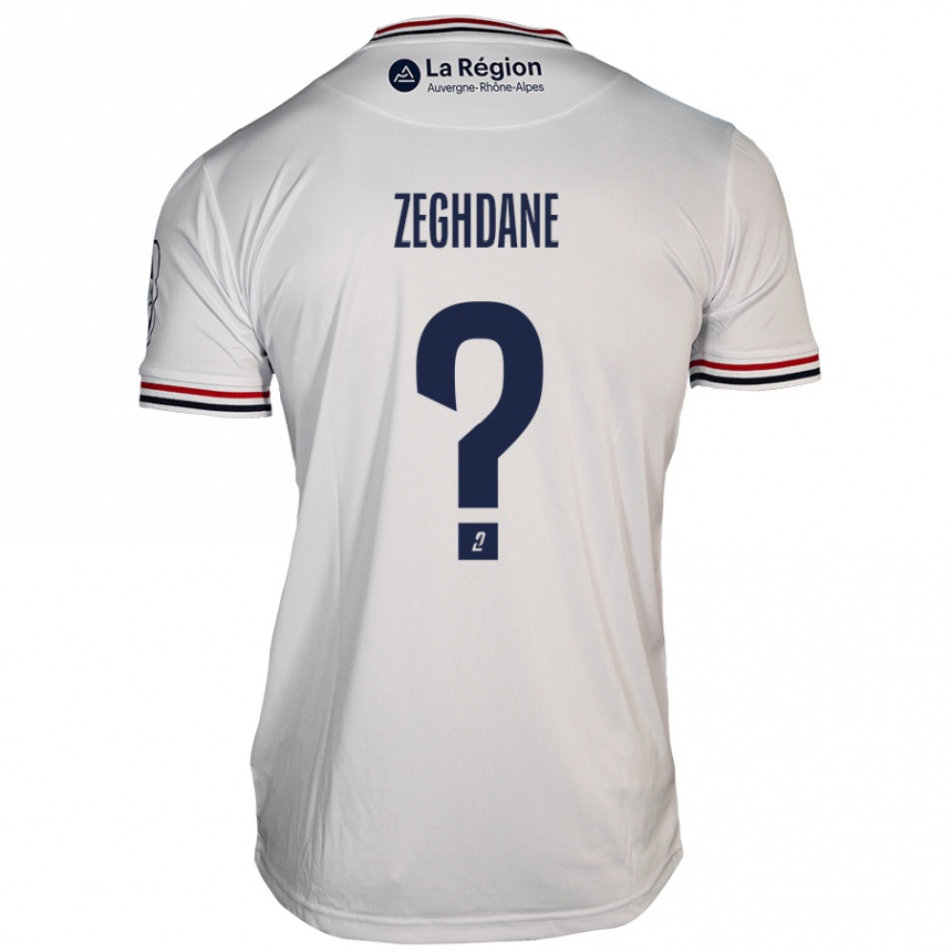 Kids Football Merwan Zeghdane #0 White Away Jersey 2024/25 T-Shirt