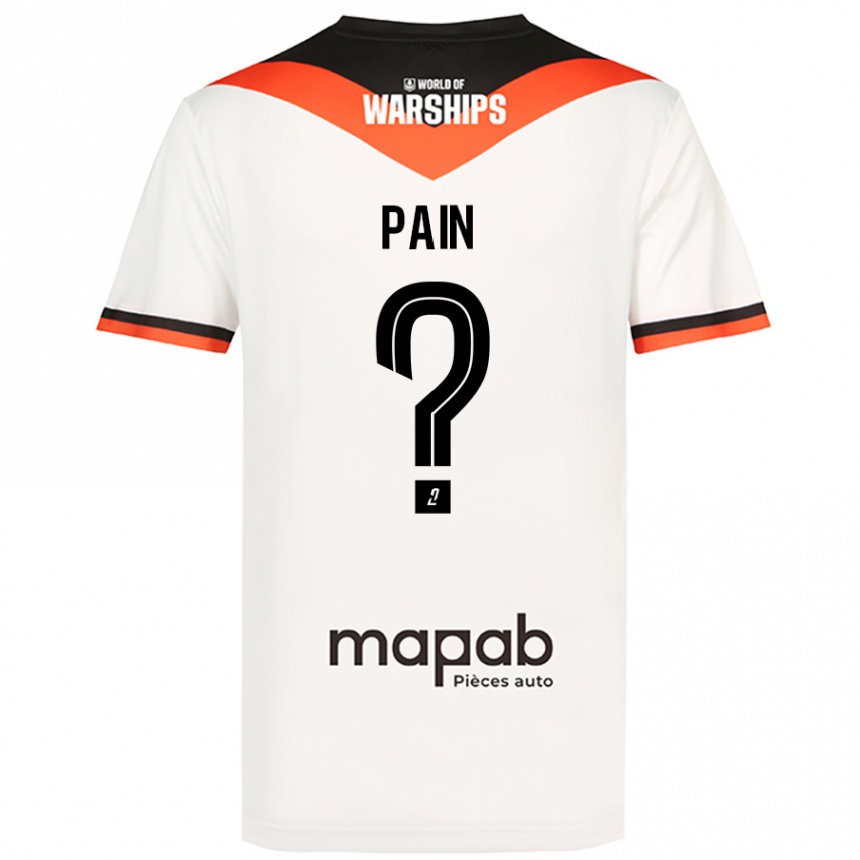 Kids Football Ilan Pain #0 White Away Jersey 2024/25 T-Shirt