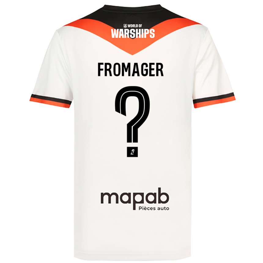 Kids Football Côme Fromager #0 White Away Jersey 2024/25 T-Shirt