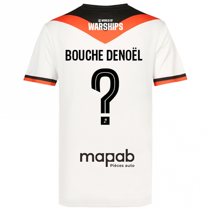 Kids Football Max Bouche Denoël #0 White Away Jersey 2024/25 T-Shirt