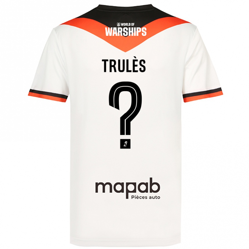 Kids Football Rayann Trulès #0 White Away Jersey 2024/25 T-Shirt