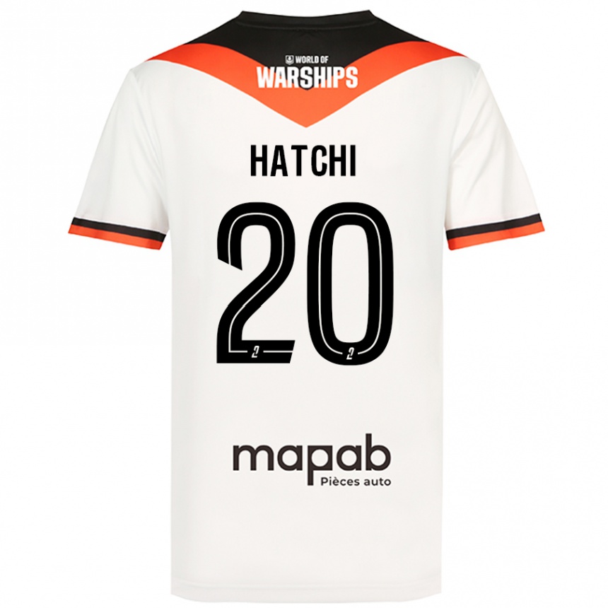 Kids Football Jérémy Hatchi #20 White Away Jersey 2024/25 T-Shirt