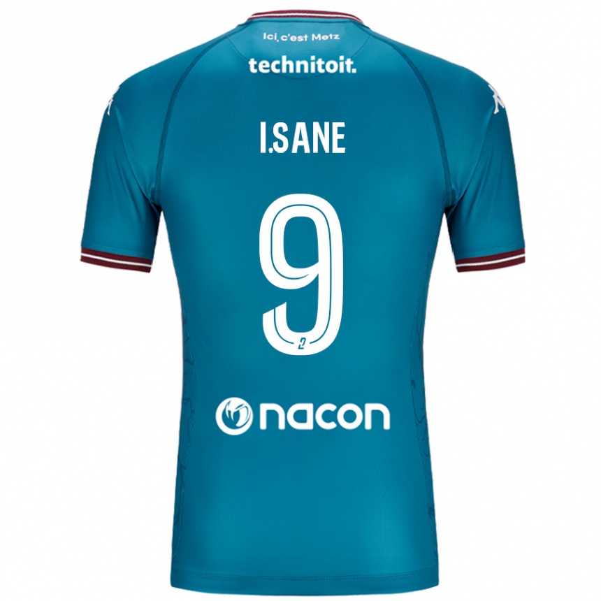 Kids Football Ibou Sané #9 Bleu Petrole Away Jersey 2024/25 T-Shirt