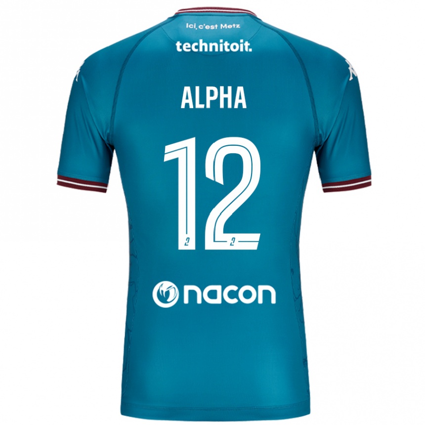 Kids Football Alpha Touré #12 Bleu Petrole Away Jersey 2024/25 T-Shirt